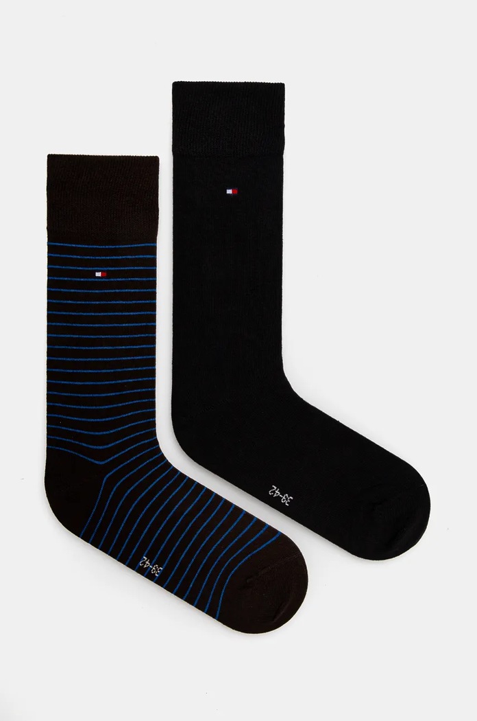 Tommy Hilfiger ponožky pánské s bavlnou 2-pack vícebarevná 100001496.NOS