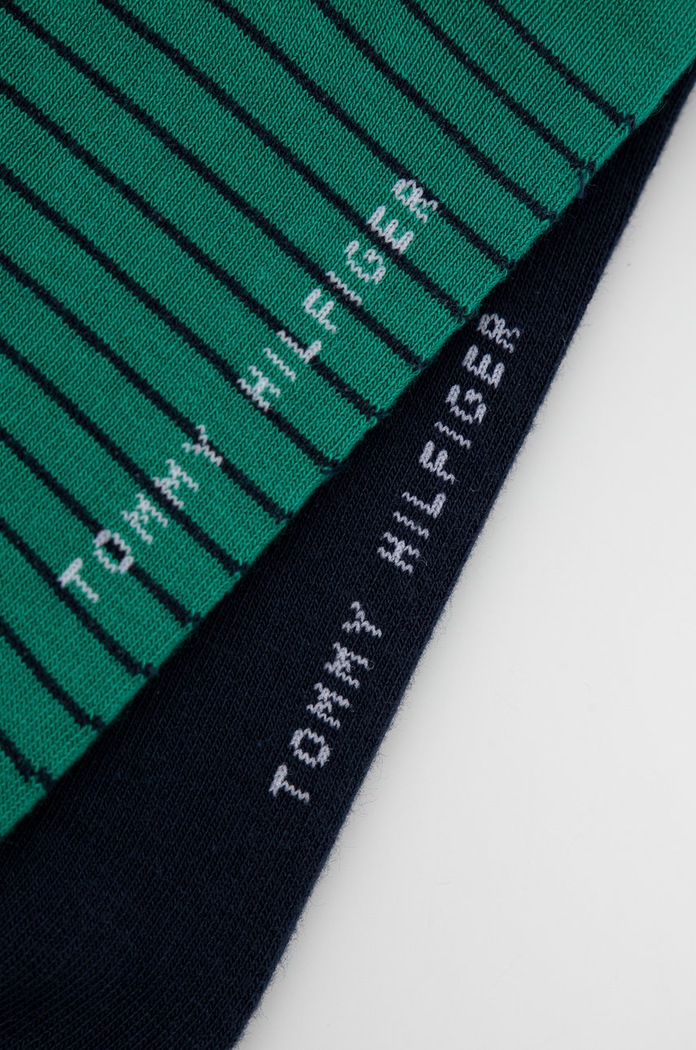 Tommy Hilfiger ponožky pánské s bavlnou 2-pack 100001496.NOS zelená AA00