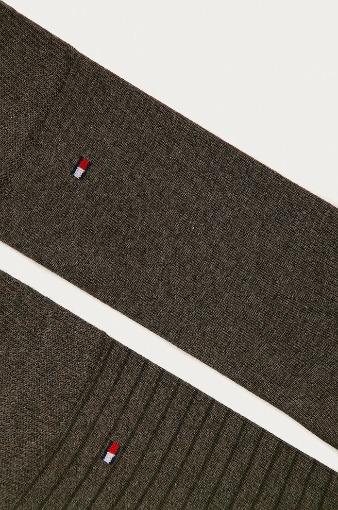 Tommy Hilfiger nogavice moške z bombažem paket 2 kosov 100001496.NOS rjava AA00