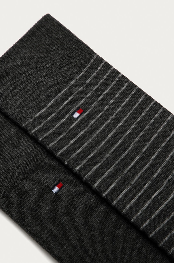 Tommy Hilfiger nogavice moške z bombažem paket 2 kosov 100001496.NOS siva AA00