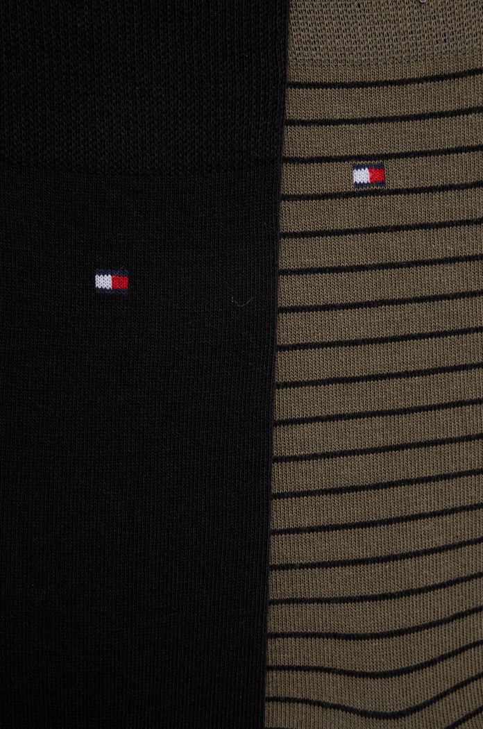 Tommy Hilfiger nogavice moške z bombažem paket 2 kosov 100001496.NOS zelena AA00