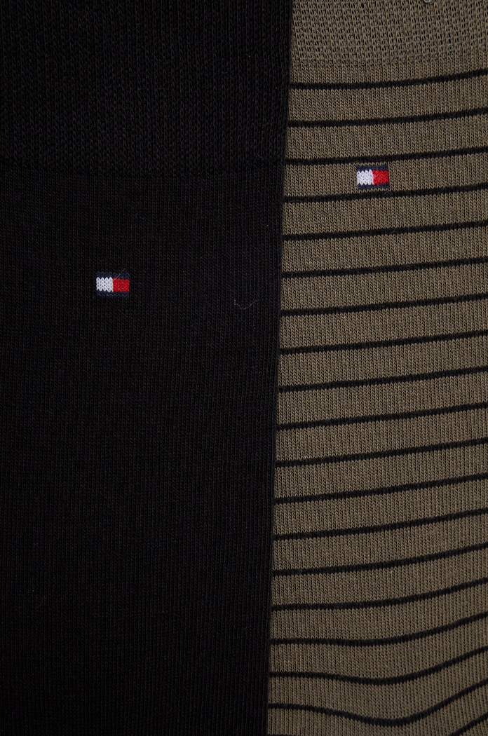 Tommy Hilfiger nogavice moške z bombažem paket 2 kosov 100001496.NOS zelena AA00