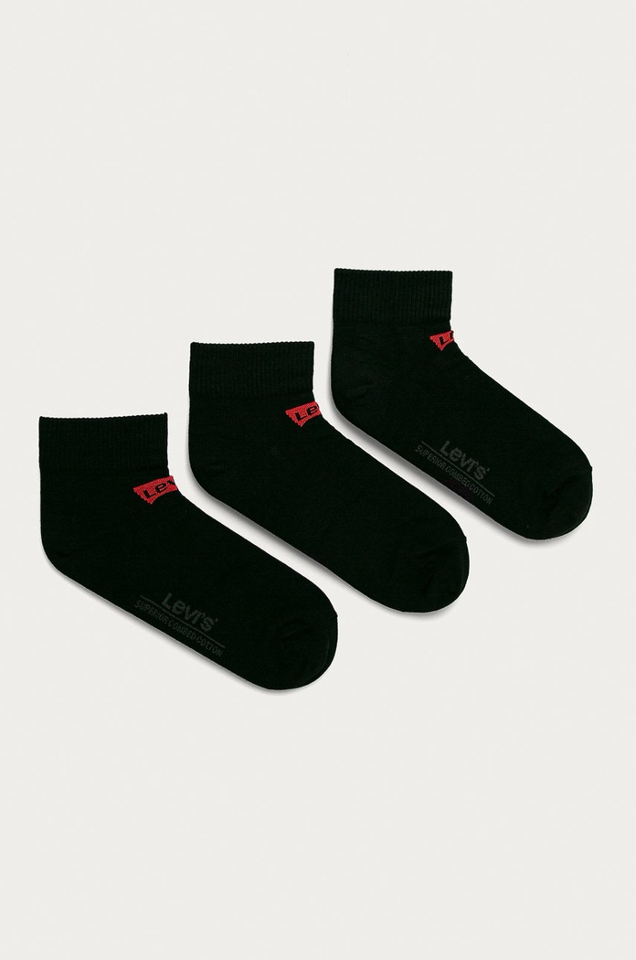 Levi's - Skarpetki (3-pack) skarpetki krótkie czarny 37157.0181