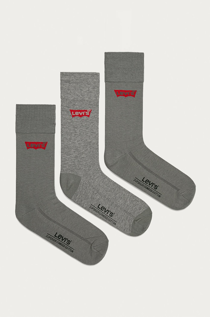 Levi's - Skarpetki (3-pack) skarpetki długie szary 37157.0184
