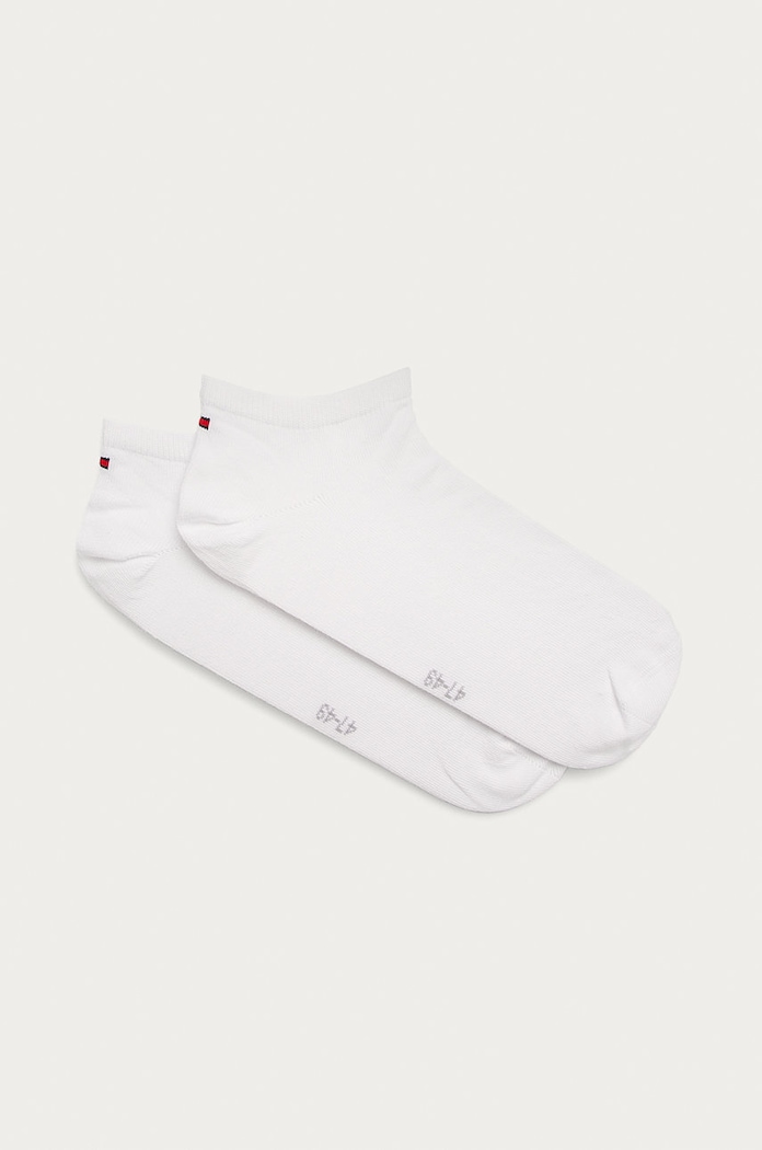 Tommy Hilfiger stopalke moške z bombažem paket 2 kosov Kratke nogavice bela 342023001.NOS