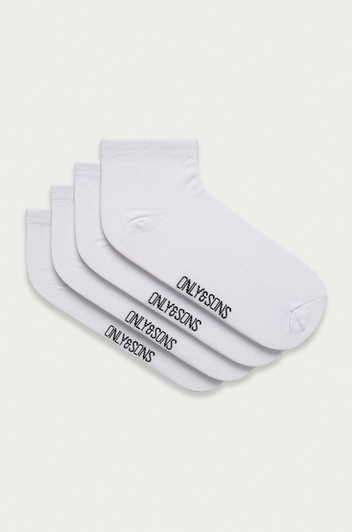 Only & Sons - Ponožky (4-pak) krátke ponožky biela 22016144