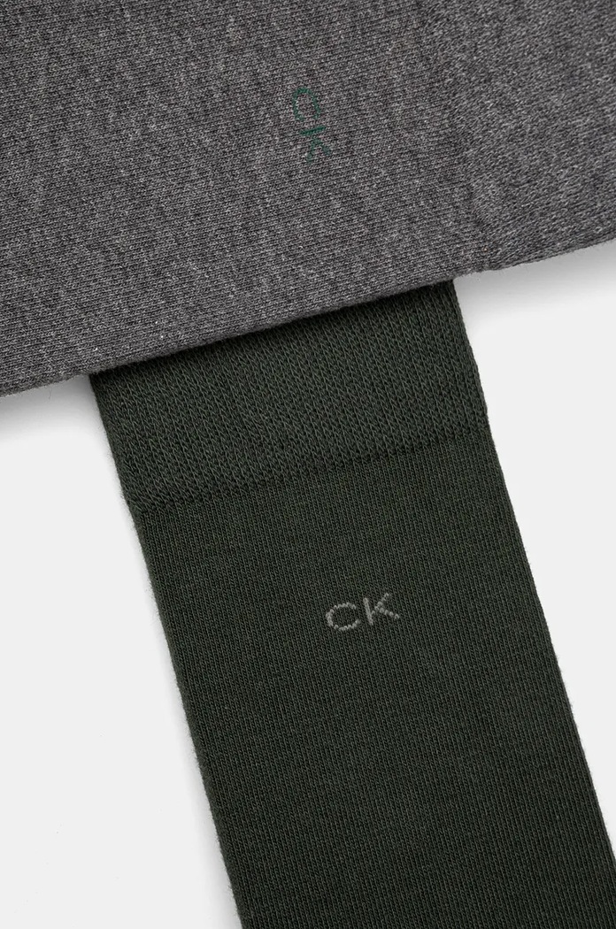 Ponožky Calvin Klein 2-pak 701218631.NOS zelená AA00