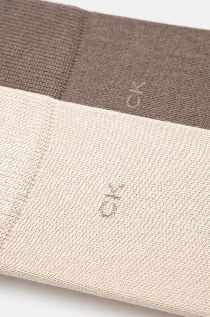 Ponožky Calvin Klein 2-pack 701218631.NOS béžová AA00