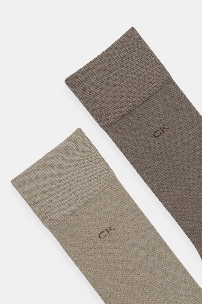 Ponožky Calvin Klein 2-pack 701218631.NOS hnědá AA00