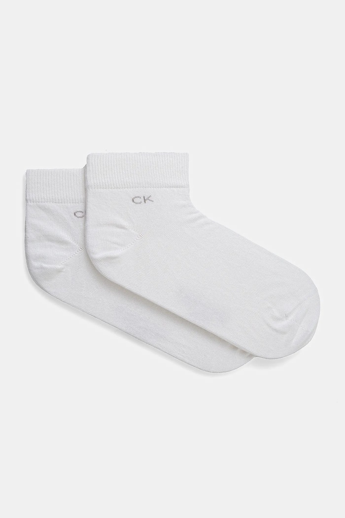 Calvin Klein sosete 2-pack sosete lungi alb 701218706.NOS