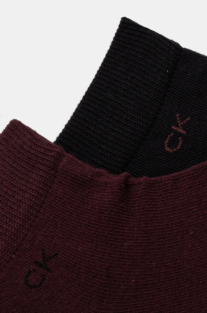 Ponožky Calvin Klein 2-pak 701218706.NOS burgundské AA00