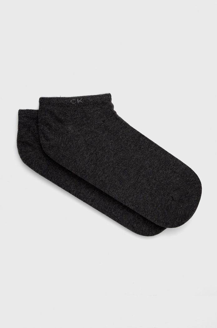 Ponožky Calvin Klein krátké ponožky šedá 701218707.NOS