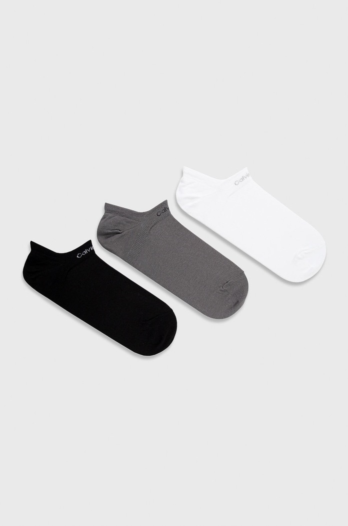 Ponožky Calvin Klein krátke ponožky sivá 701218717.NOS