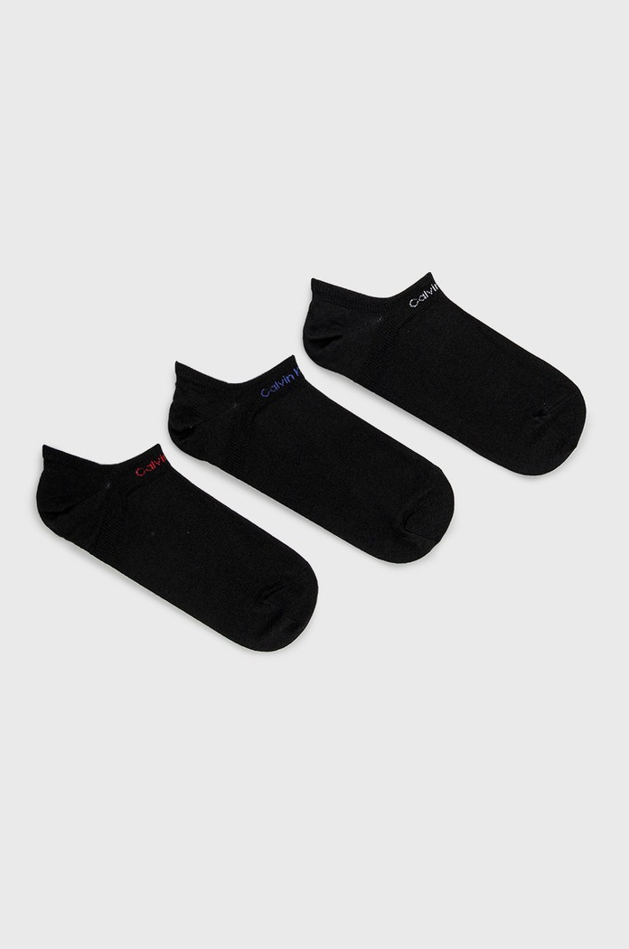 Calvin Klein Skarpetki (3-pack) skarpetki krótkie czarny 701218717.NOS