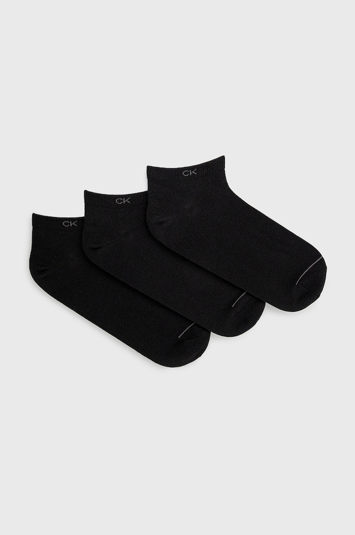 Calvin Klein Skarpetki (3-pack) skarpetki krótkie czarny 701218718.NOS