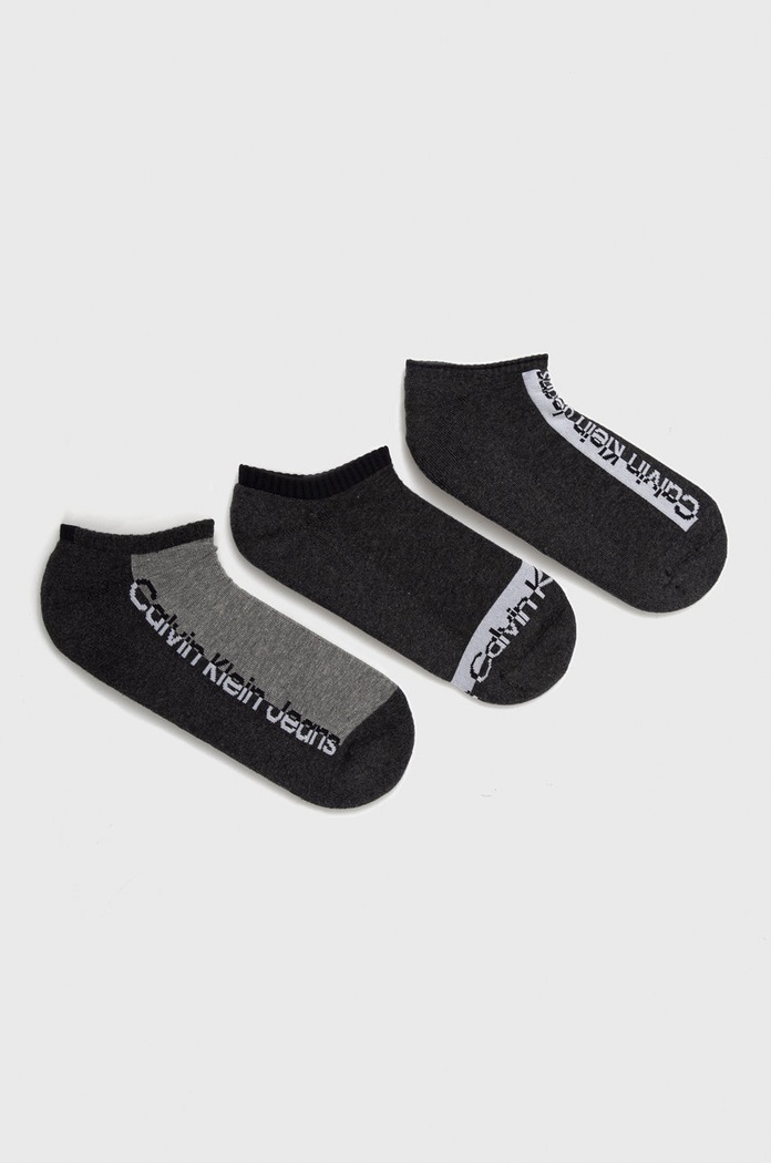 Calvin Klein skarpetki (3-pack) skarpetki krótkie szary 701218736.NOS