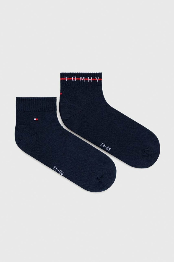 Ponožky Tommy Hilfiger 2-pack dlouhé ponožky námořnická modř 701222187.NOS