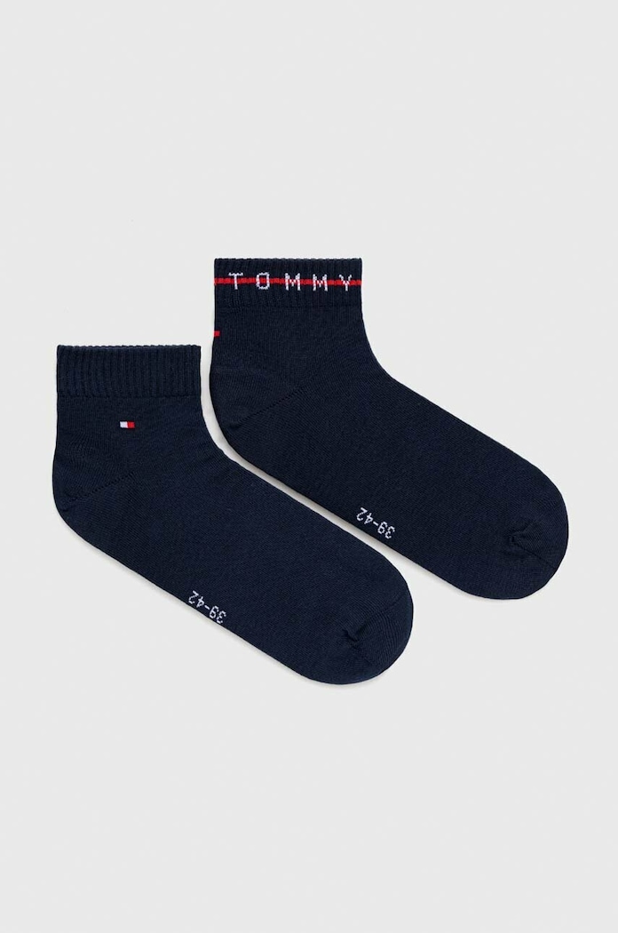 Ponožky Tommy Hilfiger 2-pack dlouhé ponožky námořnická modř 701222187.NOS