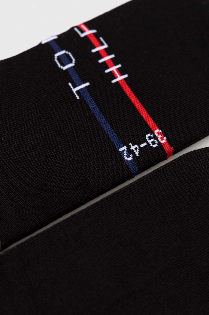Ponožky Tommy Hilfiger 2-pak 701222188.NOS čierna AA00