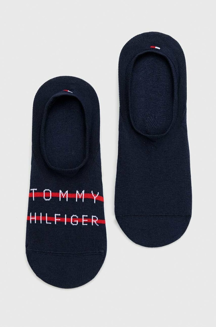 Ponožky Tommy Hilfiger 2-pak jemný vzor tmavomodrá 701222189.NOS