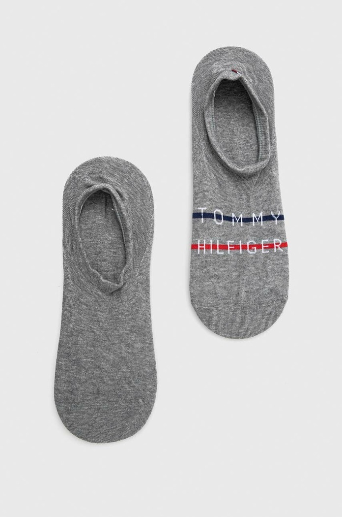 Чорапи Tommy Hilfiger (2 броя) ситен сив 701222189.NOS