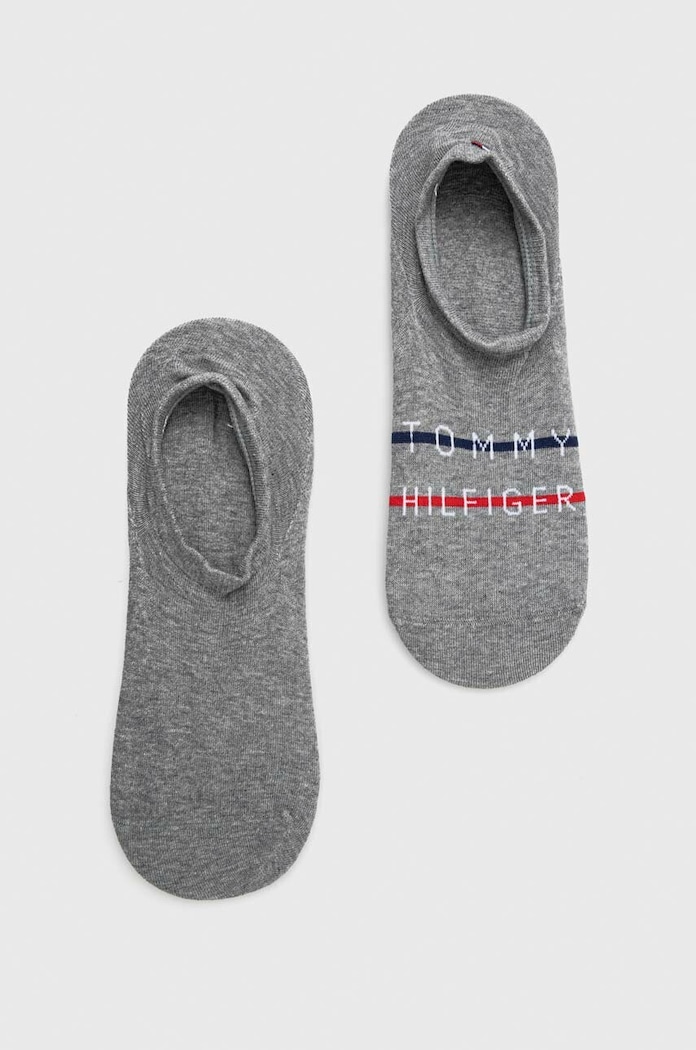 Чорапи Tommy Hilfiger (2 броя) ситен сив 701222189.NOS