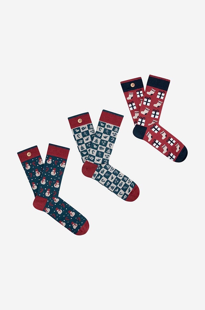 Abbigliamento Cabaia calzini SNOWMAN pacco da 3 SOKW22.SNOWMAN multicolore