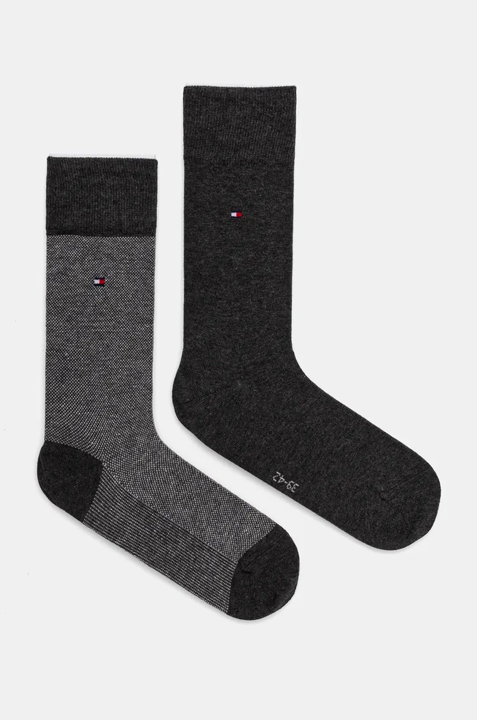 Tommy Hilfiger skarpetki 2-pack wzorzyste szary 701226104.NOS