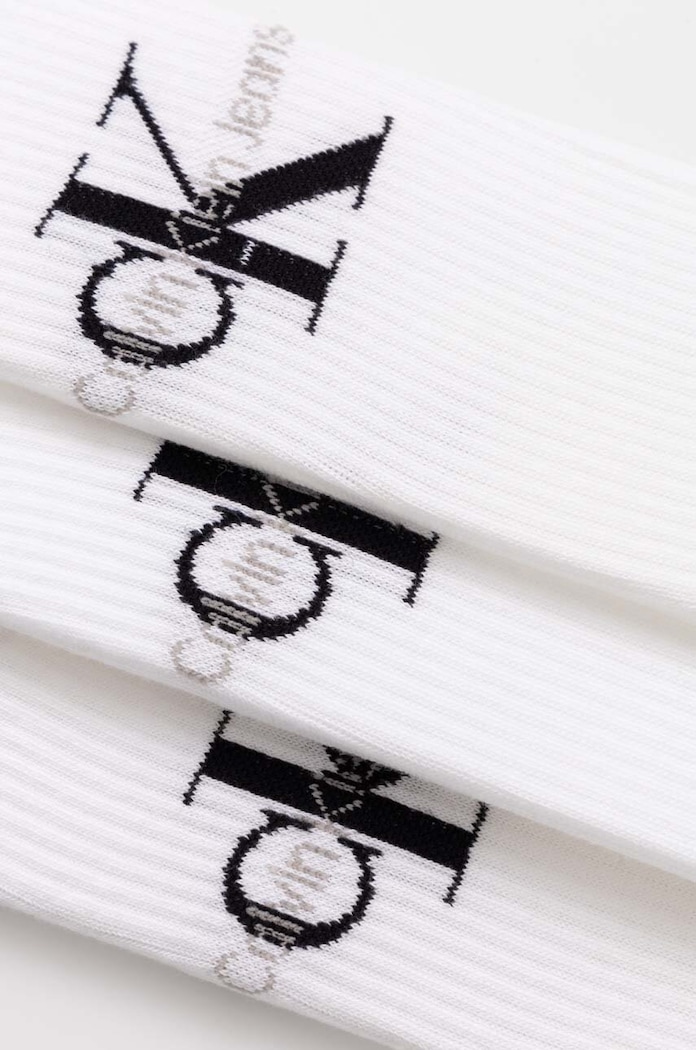 Ponožky Calvin Klein Jeans 3-pack 701220514.NOS bílá AA00