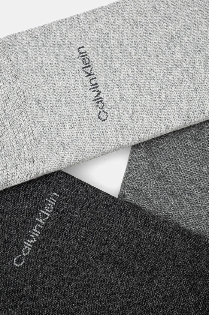 Ponožky Calvin Klein 3-pak 701226014.NOS sivá AA00