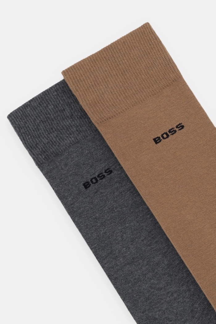 BOSS чорапи мъжки 2P RS Uni CC 2 броя 50516616 бежов AA00
