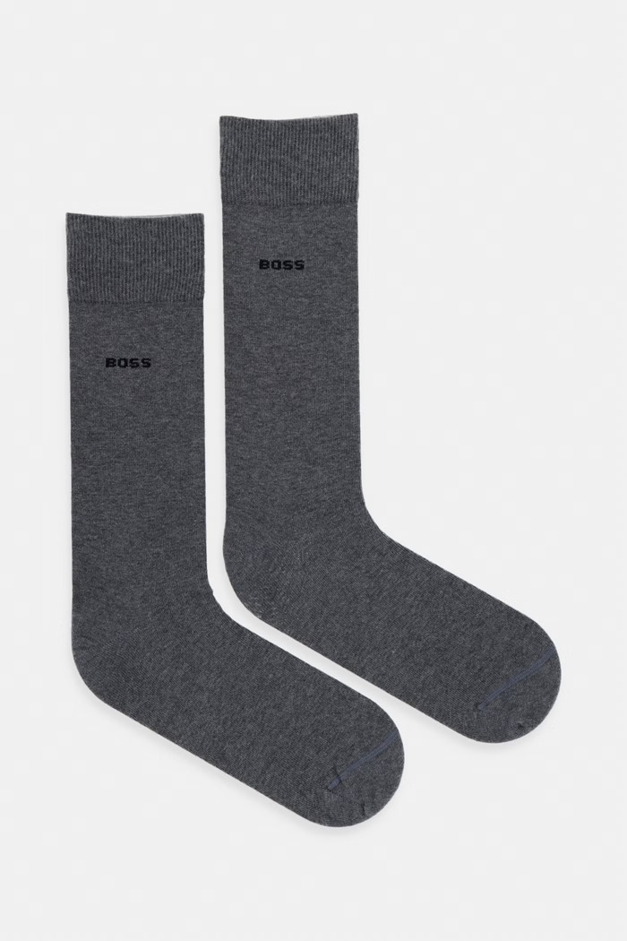 BOSS ponožky pánské 2P RS Uni CC 2-pack šedá 50516616
