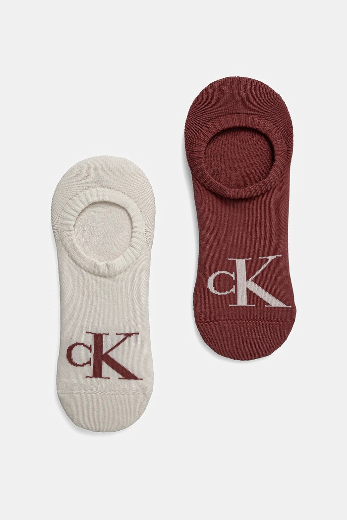 Calvin Klein Jeans členkové ponožky pánske s bavlnou 2-pak krátke ponožky ružová 701228809.NOS