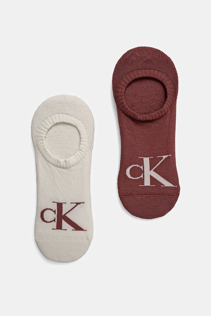Calvin Klein Jeans členkové ponožky pánske s bavlnou 2-pak krátke ponožky ružová 701228809.NOS