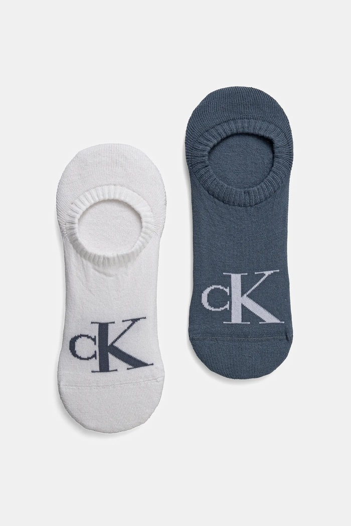 Calvin Klein Jeans σοσόνια ανδρικά με βαμβάκι 2-pack κοντές κάλτσες μπλε 701228809.NOS