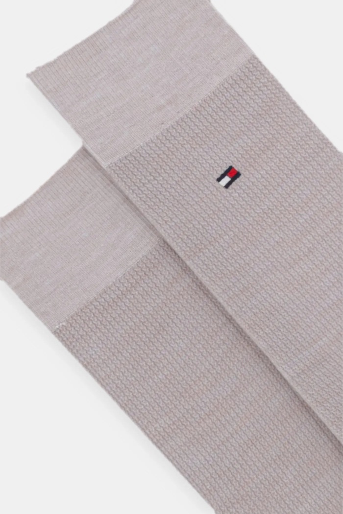Vlnené ponožky Tommy Hilfiger 701228790.NOS béžová AA00