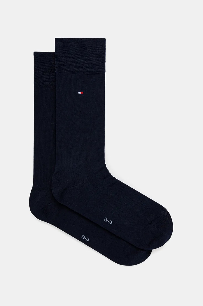 Ponožky Tommy Hilfiger dlouhé ponožky námořnická modř 701229683.NOS