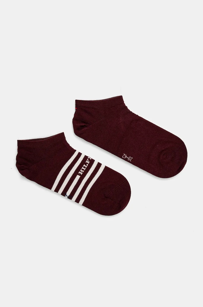 Ponožky Tommy Hilfiger 2-pack krátké ponožky burgundské 701229852.NOS