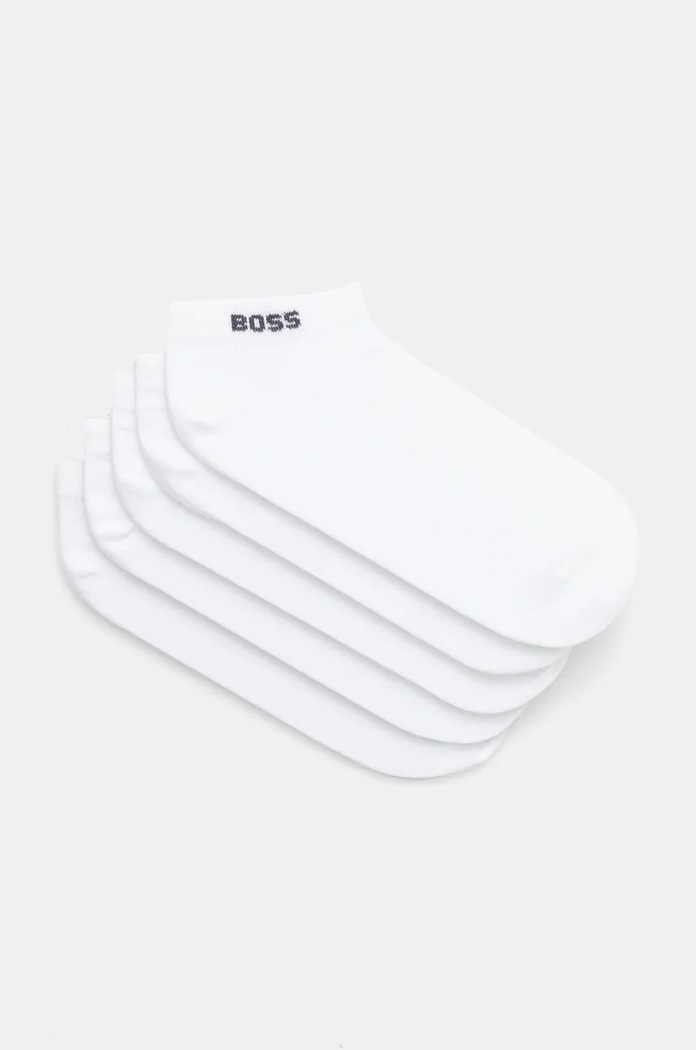 BOSS zokni férfi 5P AS Uni CC 5-ös csomag rövid zokni fehér 50493197