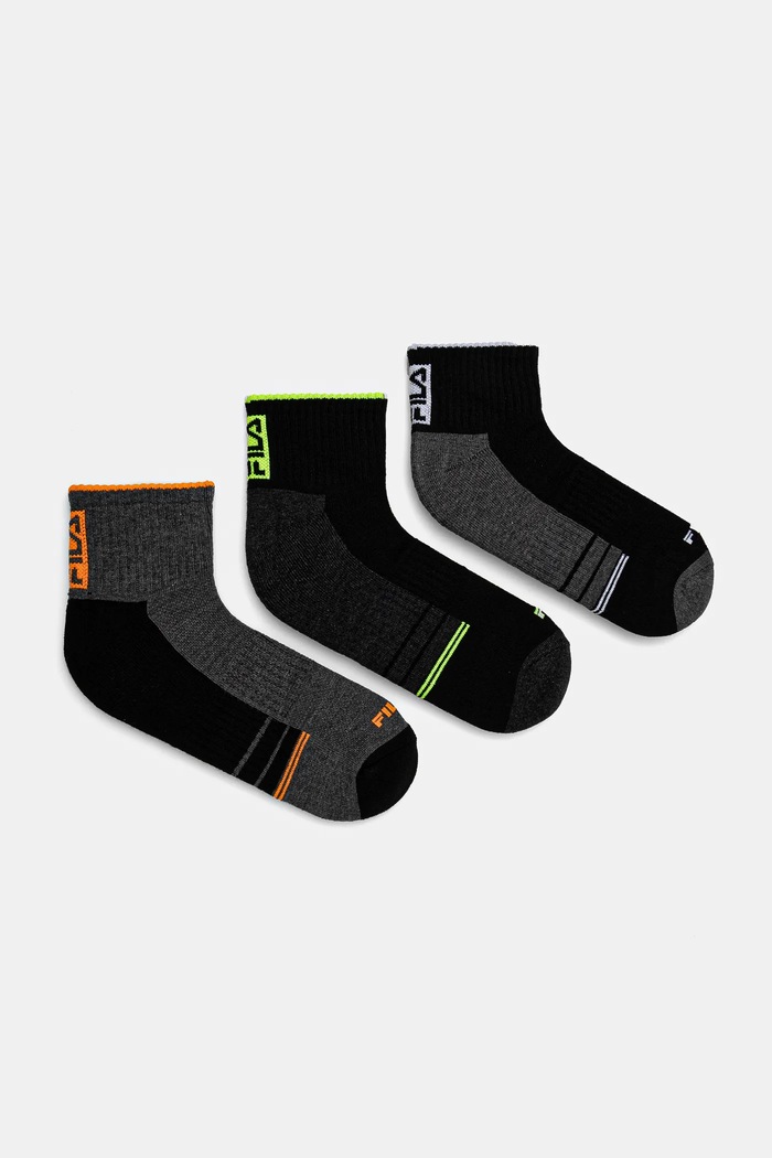 Ponožky Fila 3-pack dlouhé ponožky šedá F2521