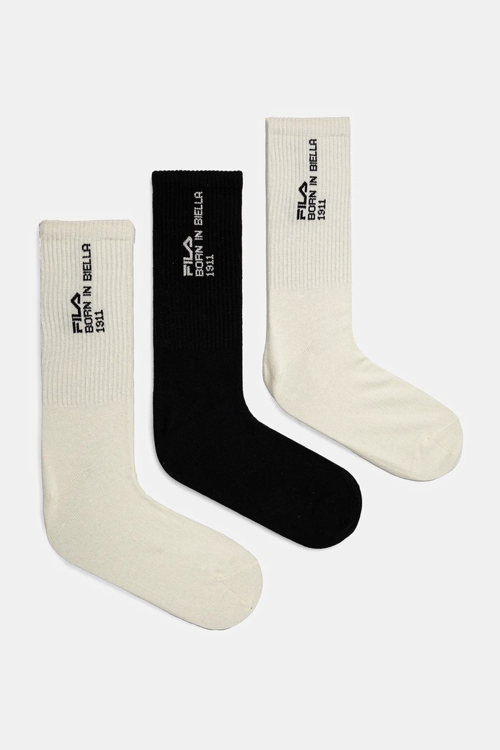 Ponožky Fila 3-pak dlhé ponožky béžová F5602