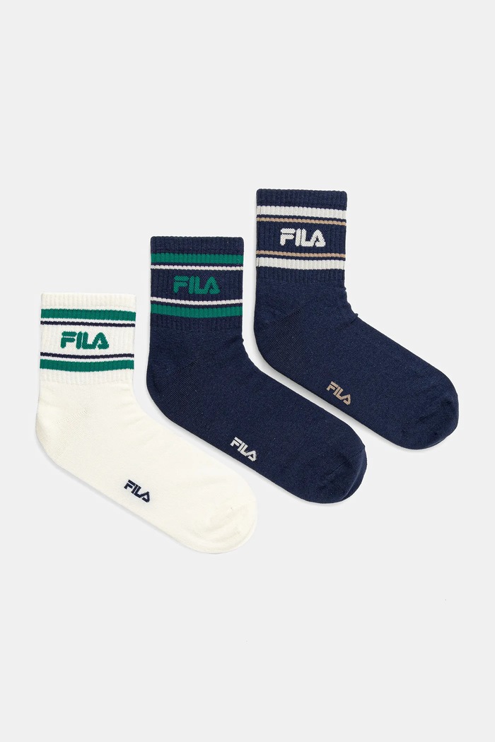 Fila zokni 3 pár hosszúszárú zokni sötétkék F5609