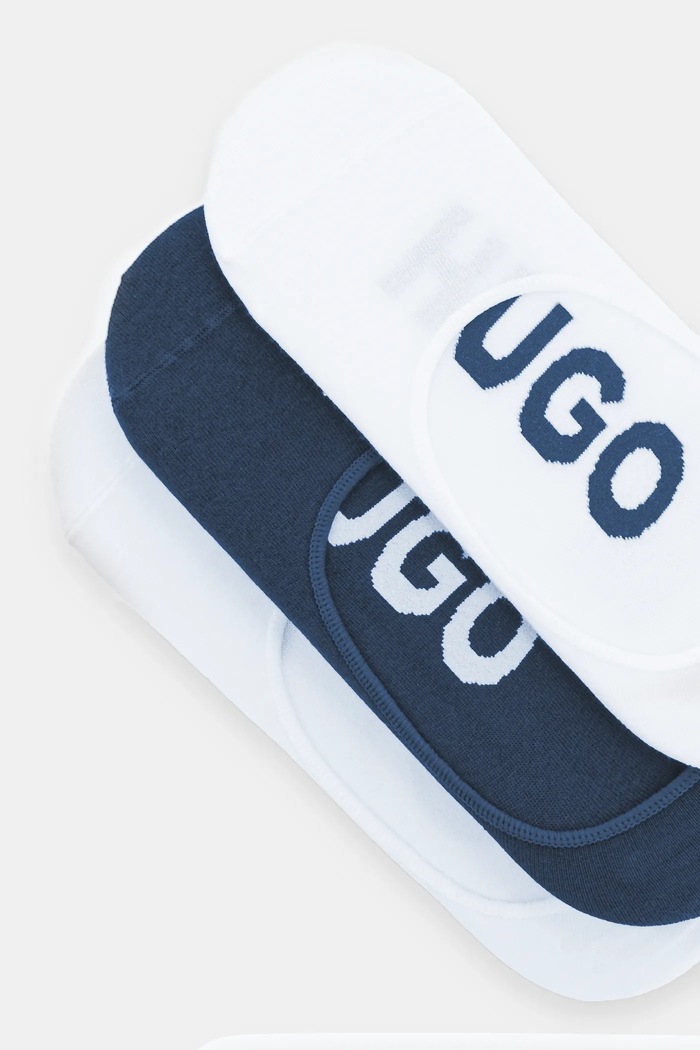 HUGO stopalke moške 3P SL LOGO CC paket 3 kosov 50541589 modra AA00