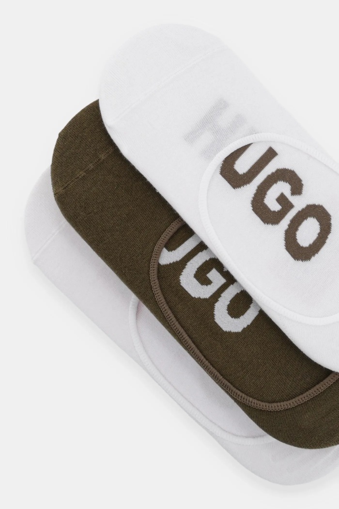 HUGO moške stopalke 3P SL LOGO CC paket 3 kosov 50541589 zelena AA00