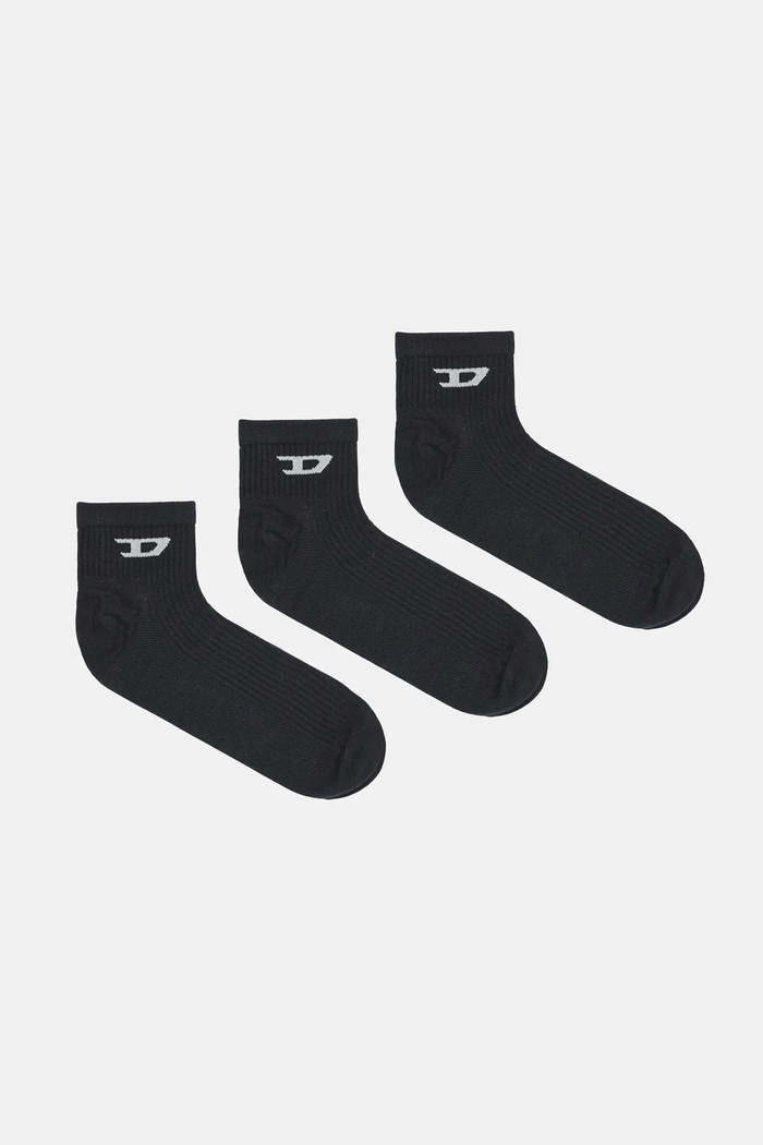Diesel skarpetki SKM-D-ANKLE 3-pack skarpetki długie czarny A17881.0LKBI