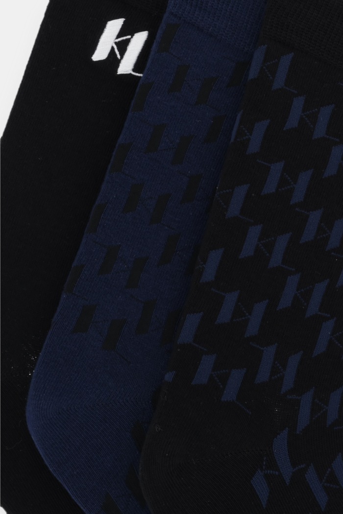 Karl Lagerfeld férfi zokni 3-as csomag A4M47040 fekete AA00
