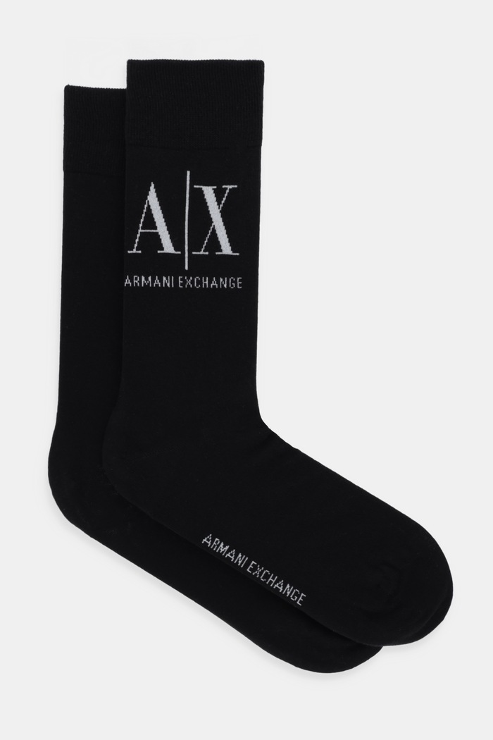 Ponožky Armani Exchange dlhé ponožky čierna 953033.CC653.NOS