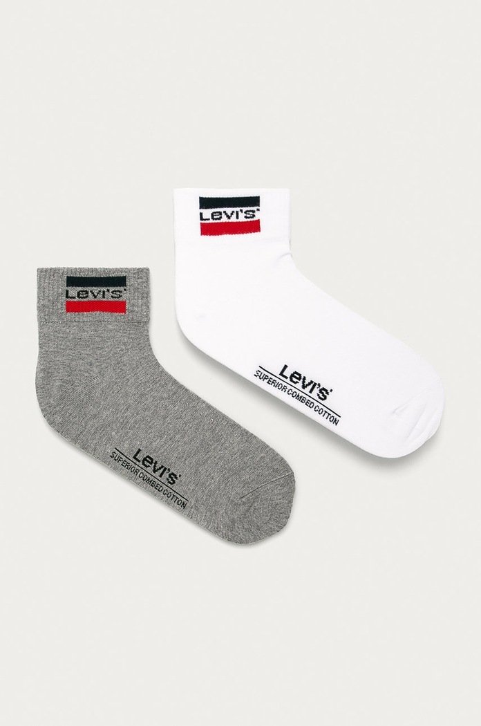 Levi's - Ponožky (2-pak) krátke ponožky biela 37157.0160