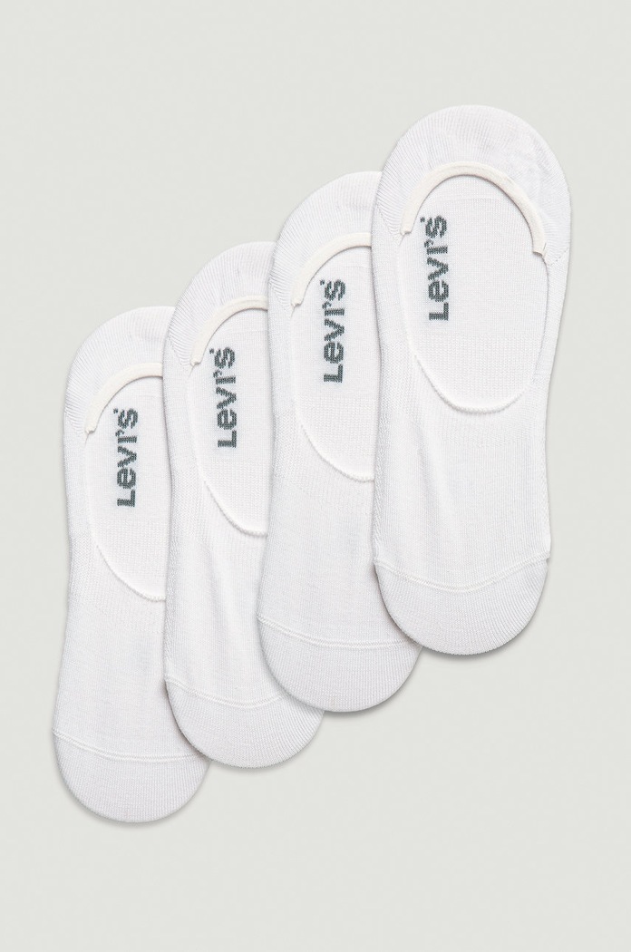 Kotníkové ponožky Levi's (2-pack) krátké ponožky bílá 37157.0188