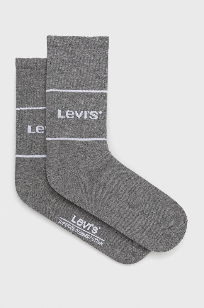 Κάλτσες Levi's ψηλές κάλτσες γκρί 37157.0667